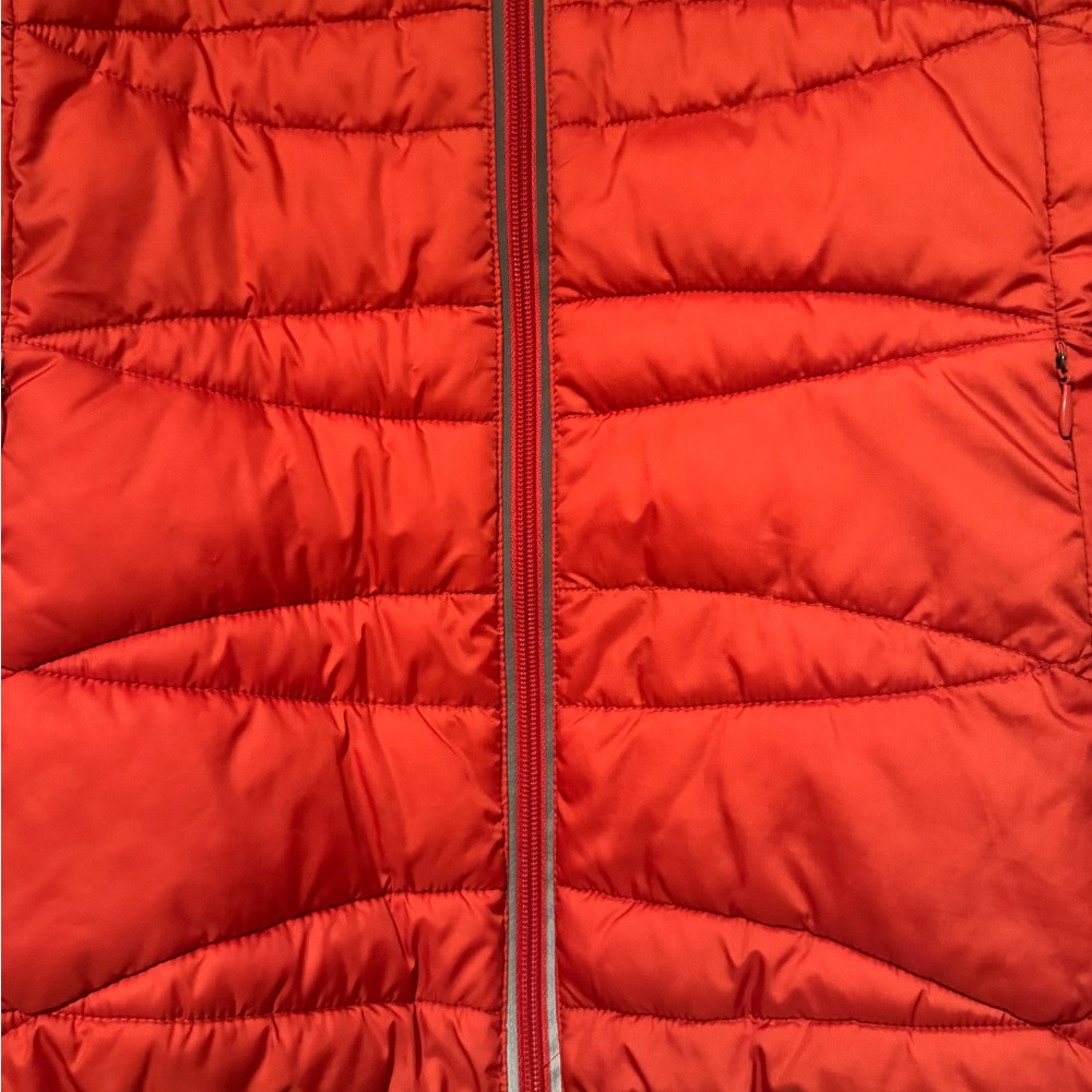Everlast Women's Sz XL Orange Puffer Runners Jacket w/ thumb holes, reflective - Picture 6 of 12